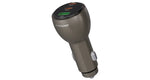 Porodo Valtro Multi-Port Car Charge with USB Fast Charging -Brown