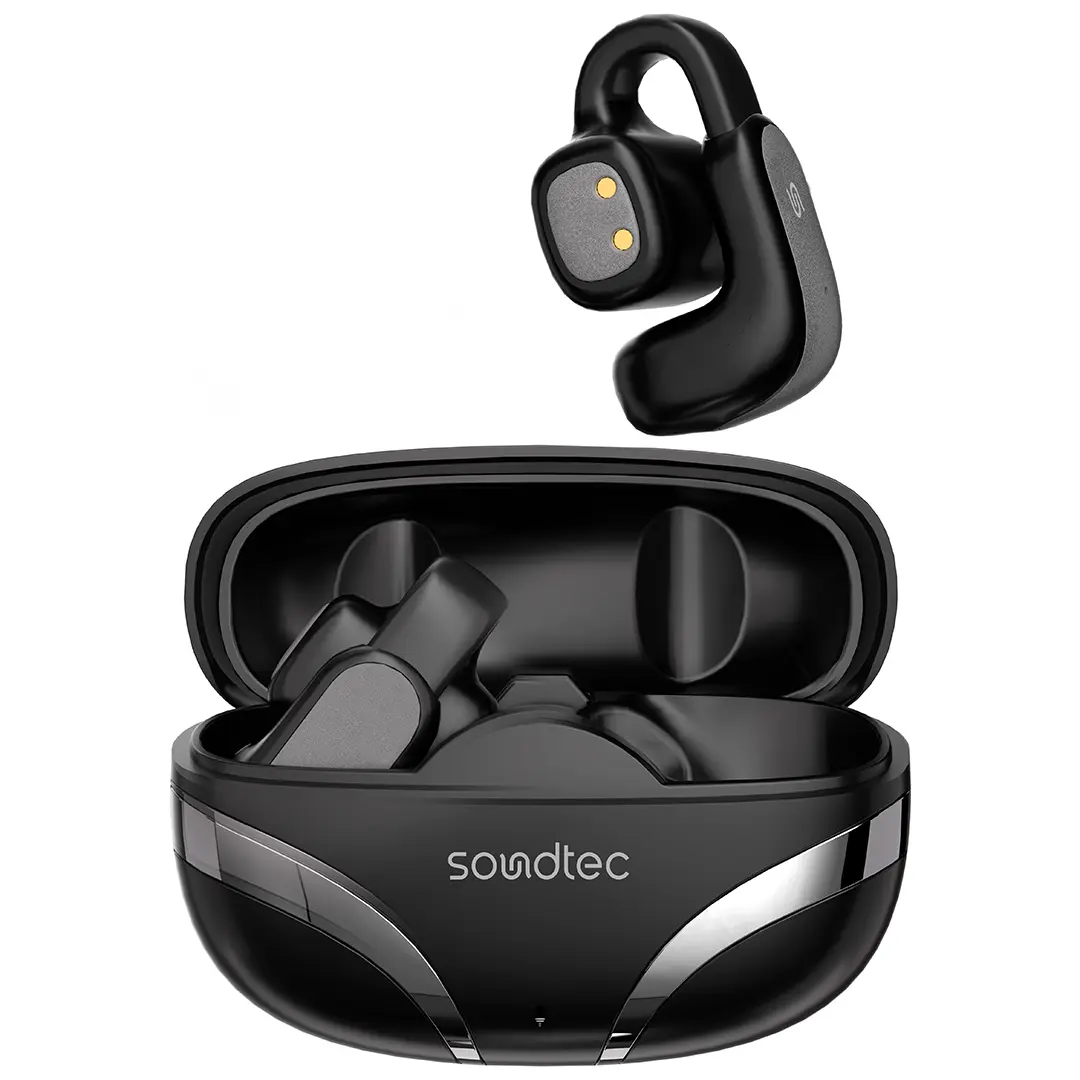 Porodo Soundtec Flexfit Open-Ear Clip-on Wireless Earbuds