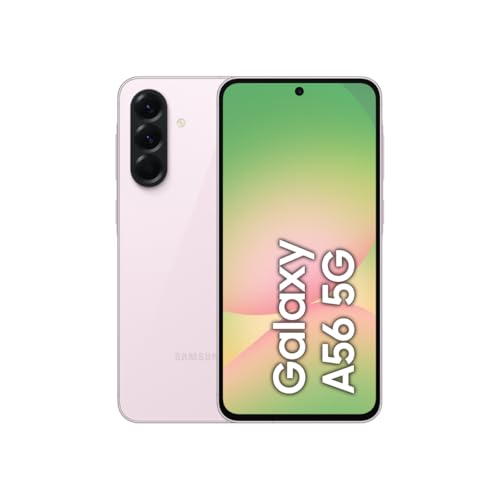 Samsung Galaxy A56 5G, Android Smartphone, 128GB Storage, 8GB RAM, Awesome Pink, 6x OS Upgrades, Large Display, Long Battery Life (UAE Version)