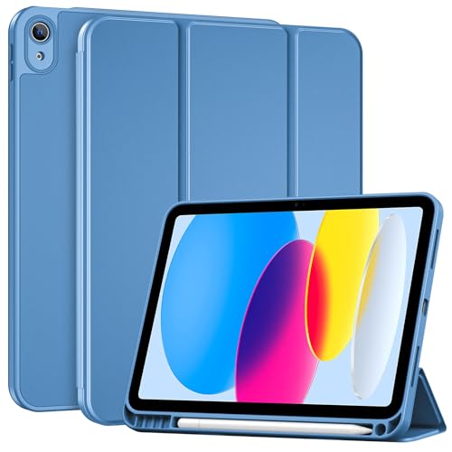 ProCase for iPad A16 11th/10th Generation Case with Pencil Holder -Purple