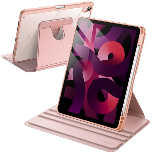 JETech 360° Rotating Case for iPad Air 11" M4/M3/M2, Air 5/4 10.9", Purple