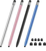 NALACAL Stylus Pens: 2-in-1 High Sensitivity & Precision Capacitive Stylus for iPhone/iPad Pro/Tablets/Samsung/Galaxy/PC (4-Pack)