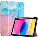 ProCase for iPad A16 11th/10th Generation Case with Pencil Holder, Navy