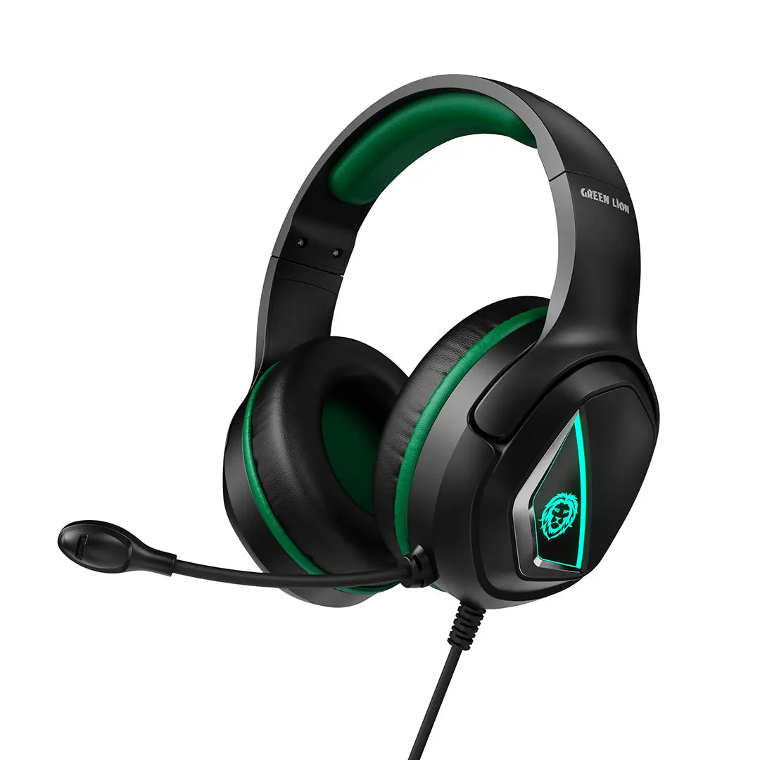 Green Lion Runner Wired Gaming Headphone - Blue