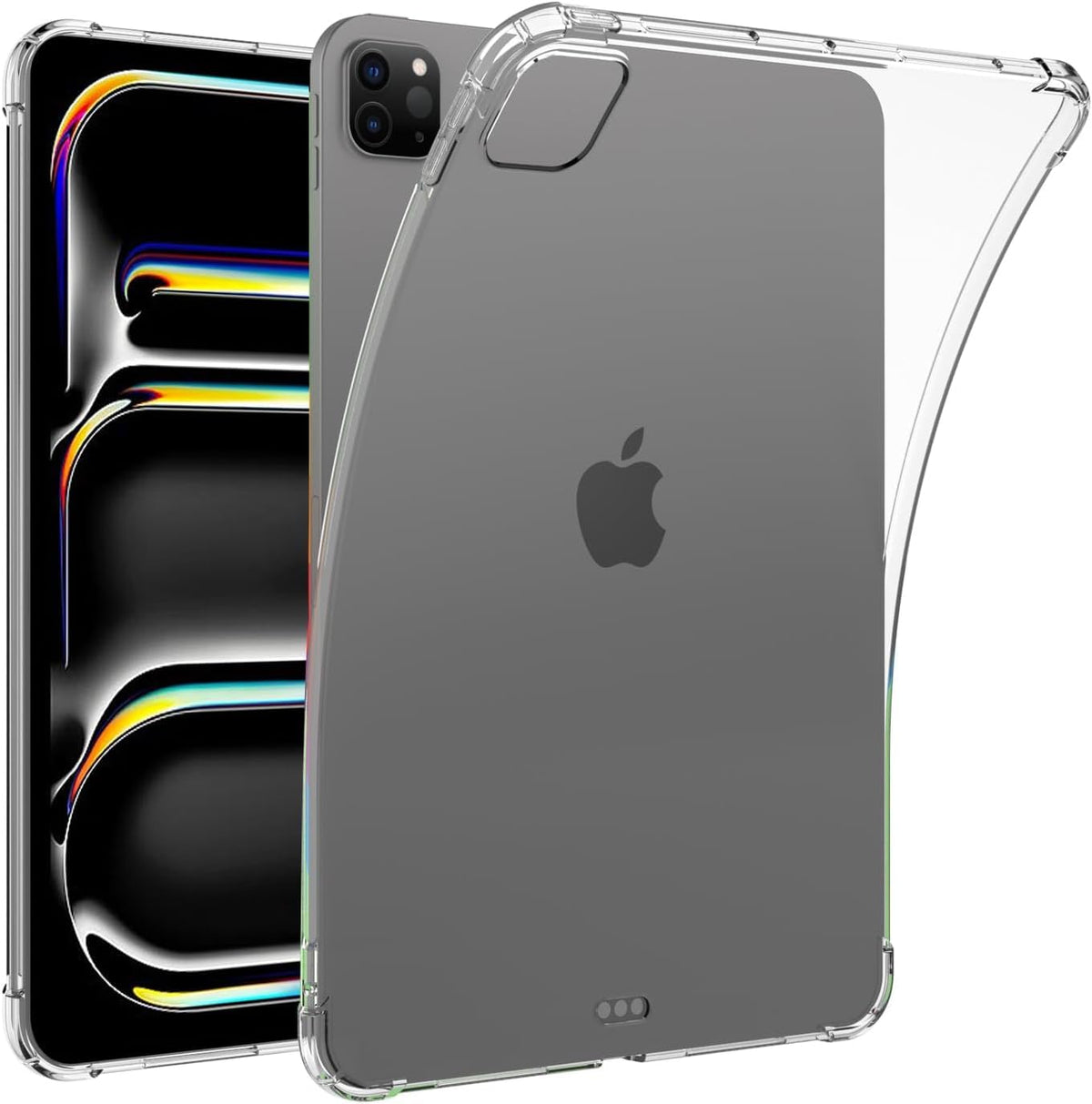 Case for iPad Pro 11 M4 11-inch 2024, Lightweight Soft TPU, Anti-Scratch Ultra Transparent Tablet Back Cover, Shockproof Impact Resistant for iPad Pro 11-inch M4 2024, Clear