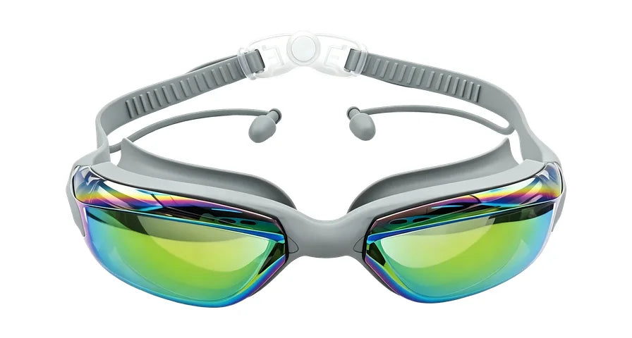 Green Lion AquaVision Pro Waterproof Swimming Goggles - Gray