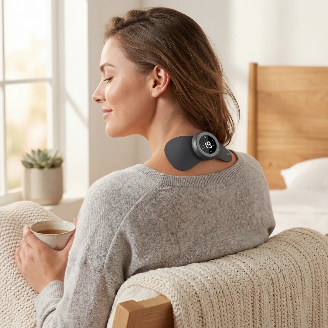 جهاز مساج جرين ليون (EMS Therapy Tens & Heat Massager) - أسود