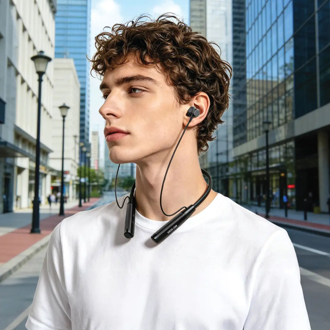 Green Lion Florida Wireless Neckband - Black