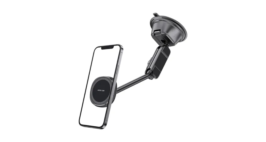 Green Lion GX-89 MagSafe Suction Car Phone Holder - Black