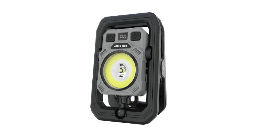 Green Lion Mini Clip LED Rechargeable & Dual Color Light - Black