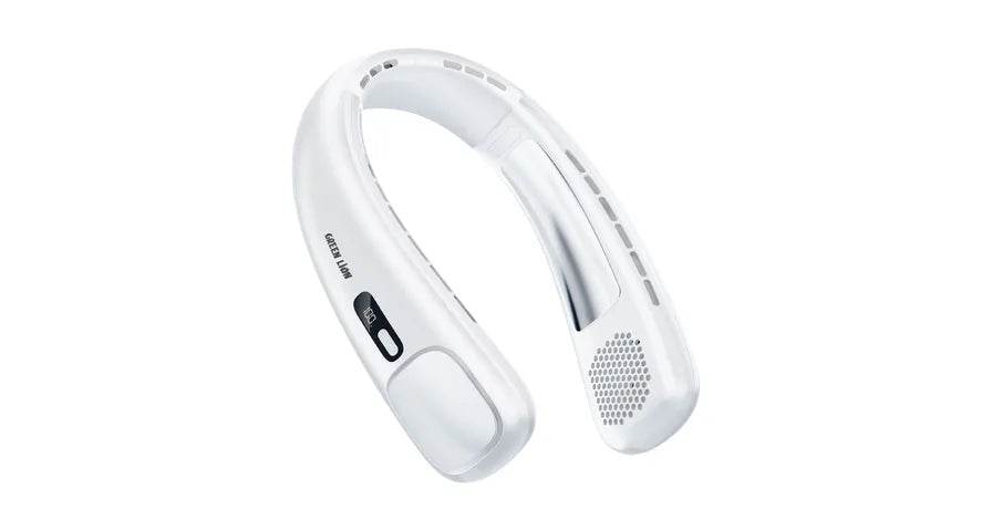Green Lion Neck Flex Portable Neck Fan - White