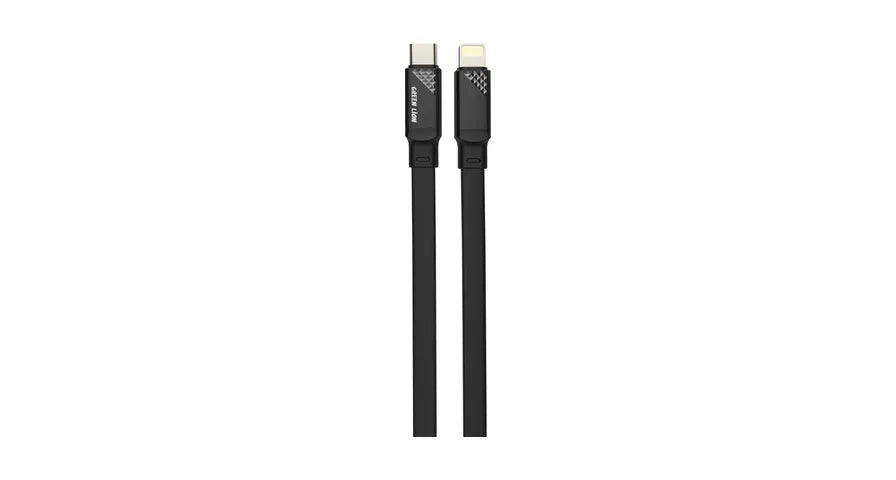 Green Lion Silicone USB-C to Lightning TPE Cable - Black