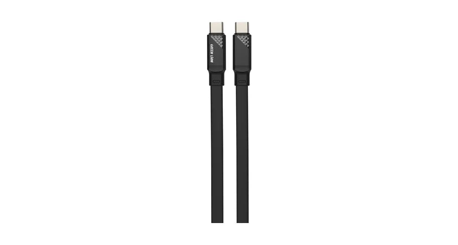 Green Lion Silicone USB-C to USB-C TPE Cable - Black