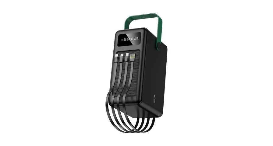 Green Lion Solar Max 120000mAh Power Bank - Black