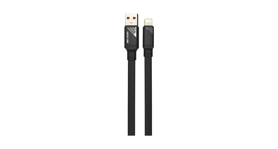 Green Lion USB-A to Lightning TPE Cable - Black