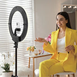 Green Lion 18" Foldable Ring Light - Black