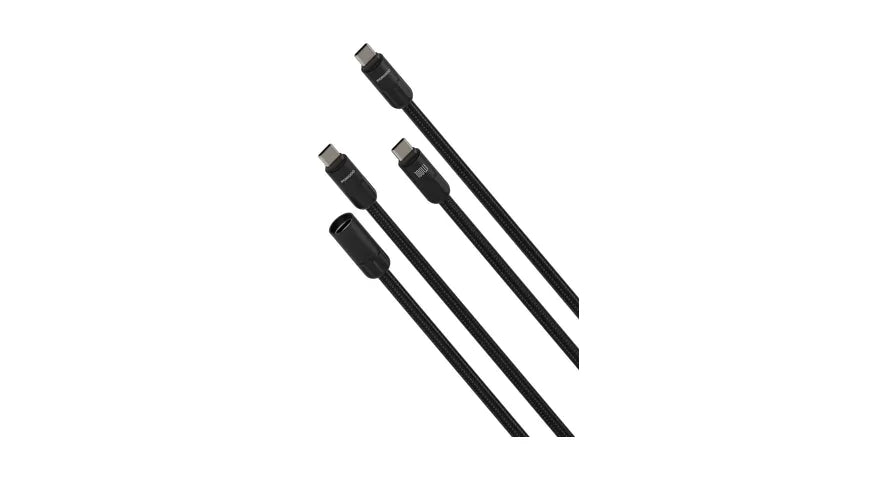 Porodo 100W USB-C to USB-C Extendable Cable - Black