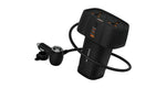 Porodo Solvo Universal AC Power Inverter with Multiple USB & AC Outlets - Black
