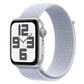 Apple Watch SE (2024) GPS 40mm Silver Aluminium Case with Blue Cloud Sport Loop
