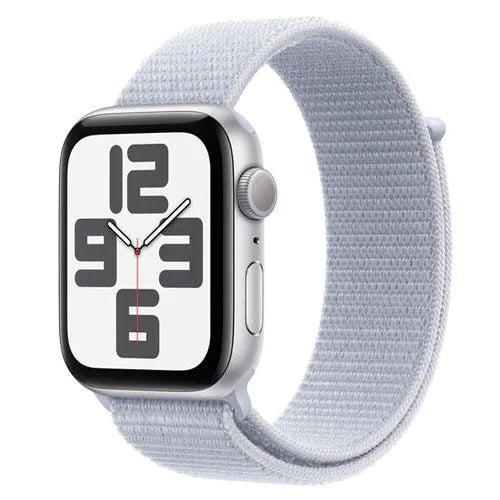 Apple Watch SE (2024) GPS 40mm Silver Aluminium Case with Blue Cloud Sport Loop