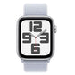 Apple Watch SE (2024) GPS 40mm Silver Aluminium Case with Blue Cloud Sport Loop