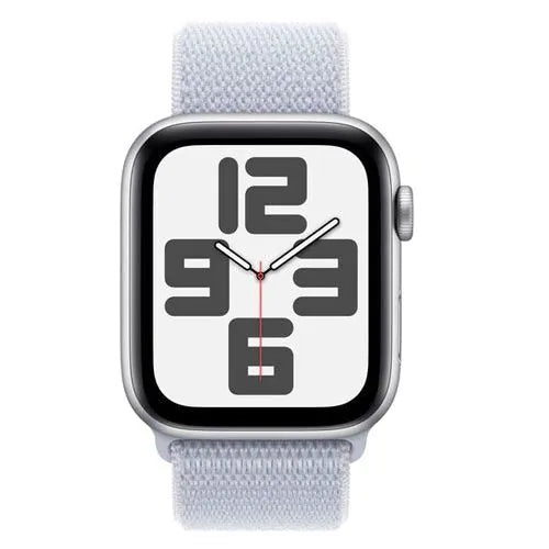 Apple Watch SE (2024) GPS 40mm Silver Aluminium Case with Blue Cloud Sport Loop