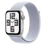 Apple Watch SE (2024) GPS 40mm Silver Aluminium Case with Blue Cloud Sport Loop