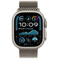 Apple Watch Ultra 2 (2024) 49mm GPS + Cellular - Natural Titanium Case with Natural Titanium Milanese Loop - M