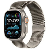Apple Watch Ultra 2 (2024) 49mm GPS + Cellular - Natural Titanium Case with Natural Titanium Milanese Loop - M