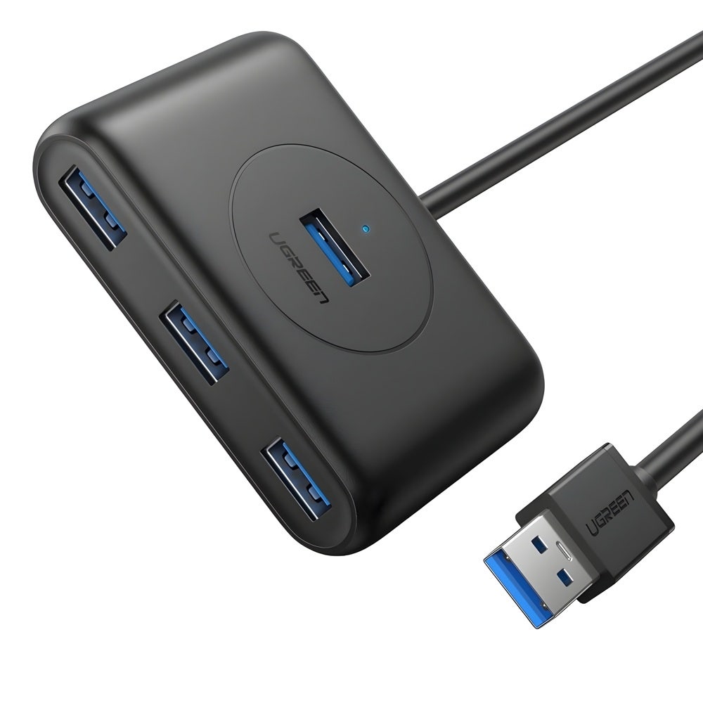 Ugreen 4 Port USB Hub, Black