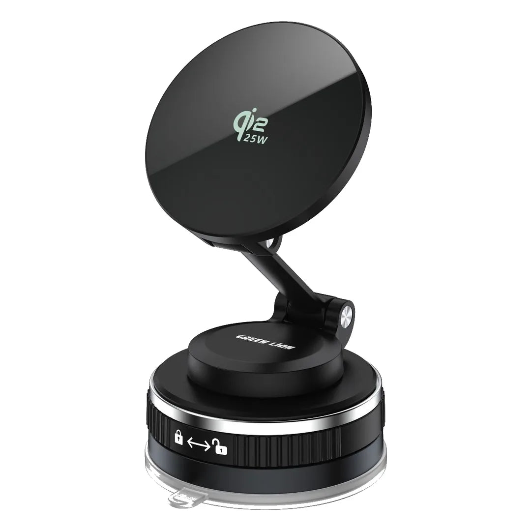 Green Lion Mag Volt Car Charger & Phone Holder - Black