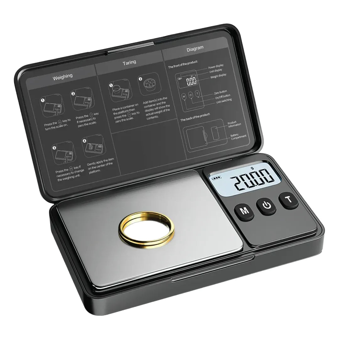 Green Lion Jewelry Scale with High Accuracy Weighing – Black