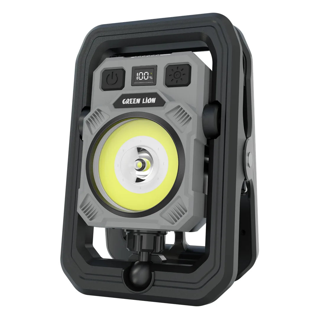 Green Lion Mini Clip LED Rechargeable & Dual Color Light - Black