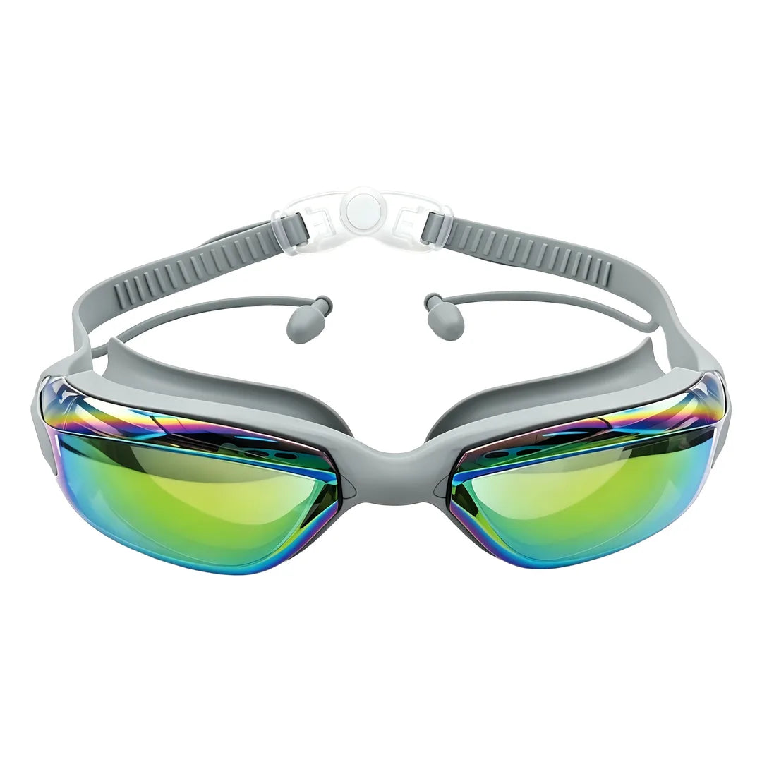Green Lion AquaVision Pro Waterproof Swimming Goggles - Gray