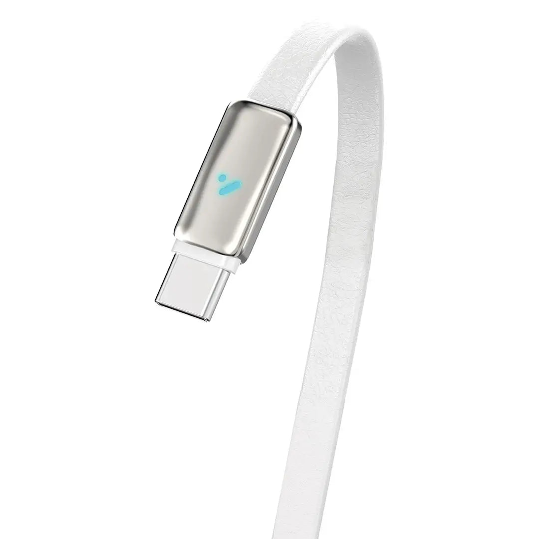 Porodo 100W LED USB-C To USB-C Leather Charging & Data Transfer Cable