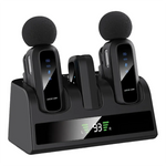 Green Lion GM-89X 2-In-1 Wireless Microphone with Noise Cancellation - Black