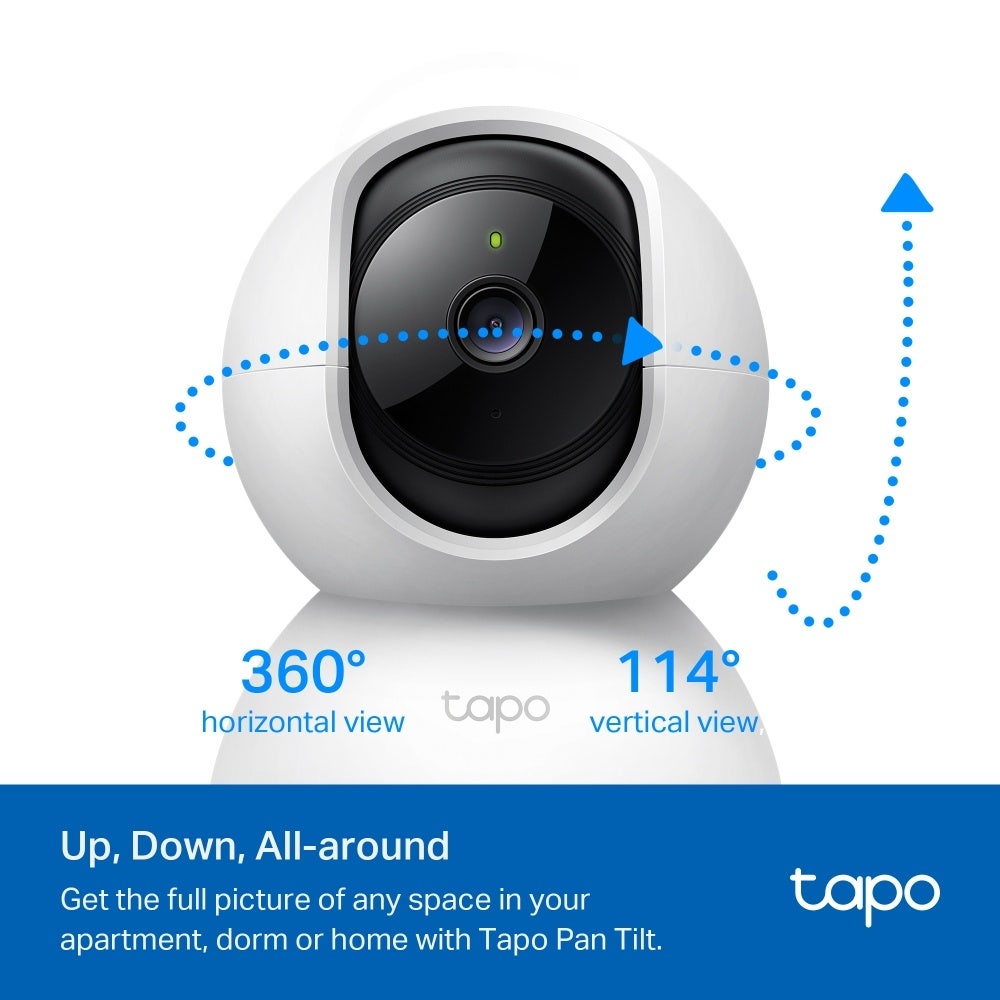 TP-Link TC71 2K Pan <(>&<)> Tilt Smart Wi-Fi Security Camera – White(TC71)