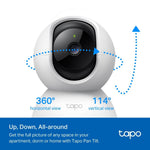TP-Link TC71 2K Pan <(>&<)> Tilt Smart Wi-Fi Security Camera – White(TC71)