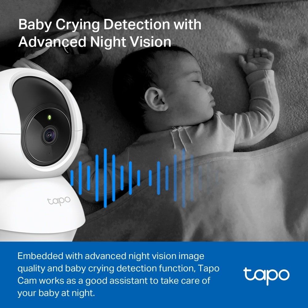 TP-Link TC71 2K Pan <(>&<)> Tilt Smart Wi-Fi Security Camera – White(TC71)